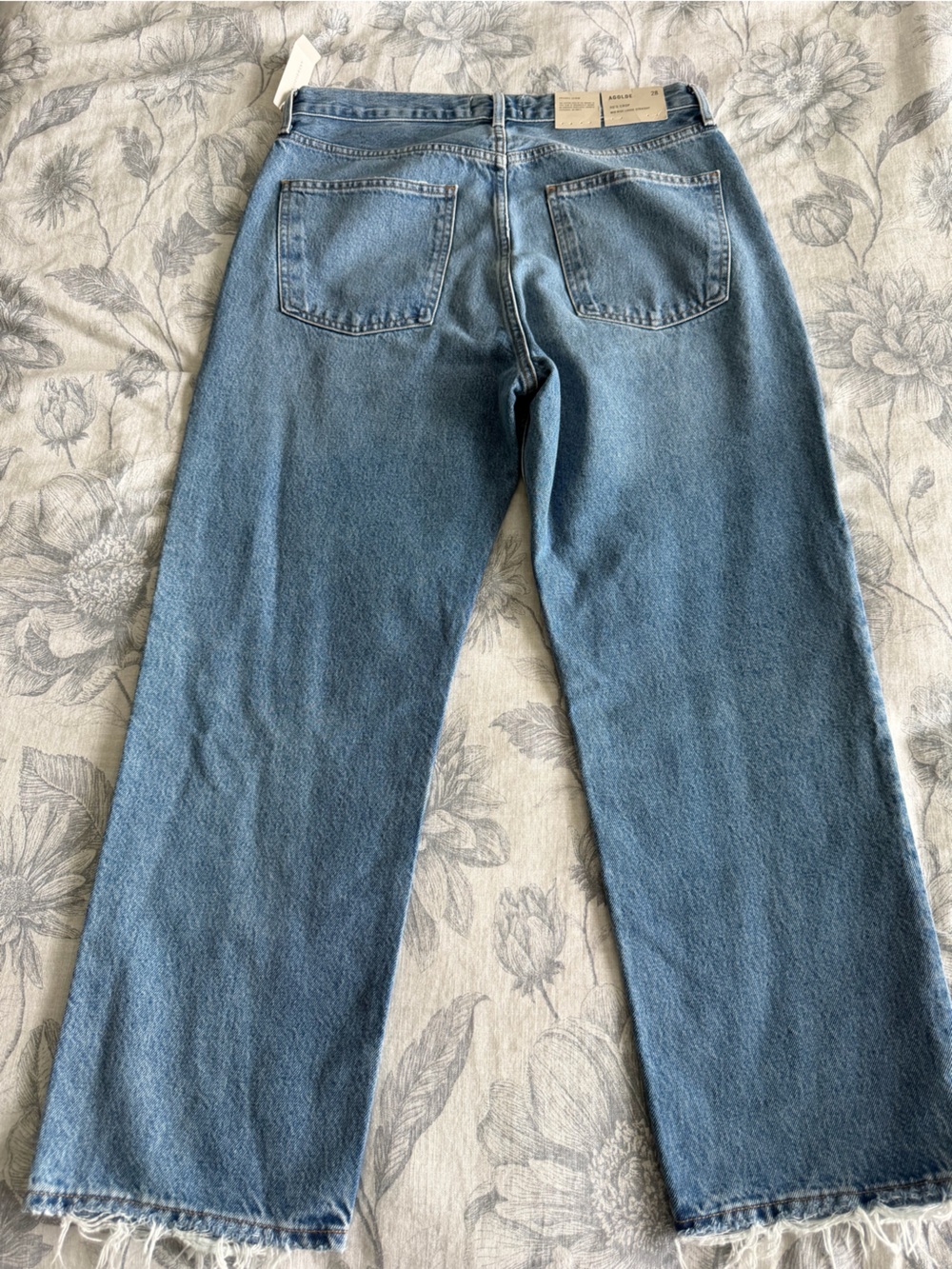 NWT Agolde 90’s Crop Mid Rise Loose straight Jeans - Picture 9 of 9